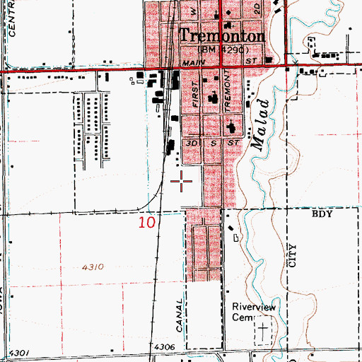 Topographic Map of McKinley Elementary School, UT