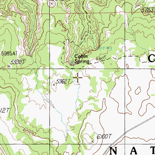 Topographic Map of Neck Ranger Station, UT
