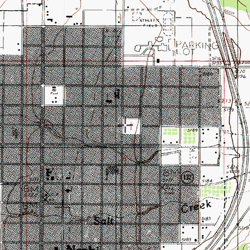 Topographic Map of Nephi City Cemetery, UT