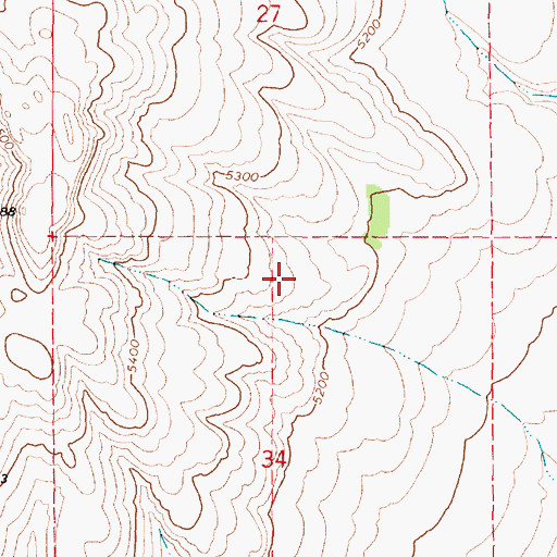 Topographic Map of North Hansel Mountains, UT