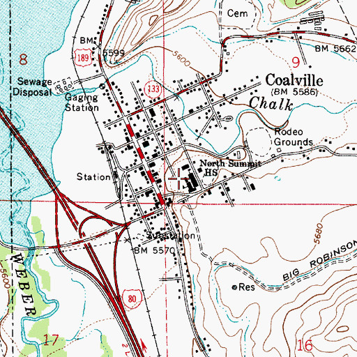 Topographic Map of North Summit Preschool, UT