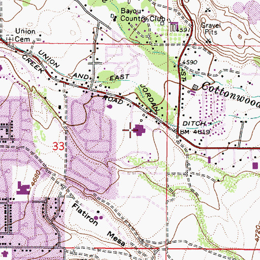 Topographic Map of Oakdale Elementary School, UT