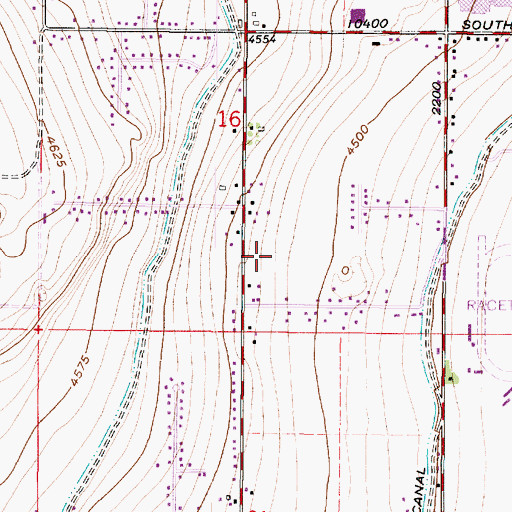 Topographic Map of Oquirrh Hills Middle School, UT