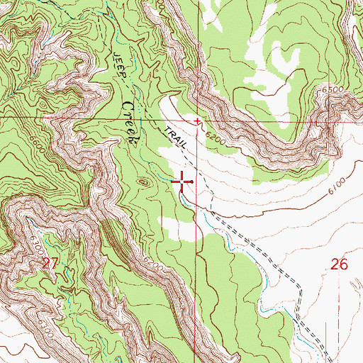 Topographic Map of Ott Ranch, UT