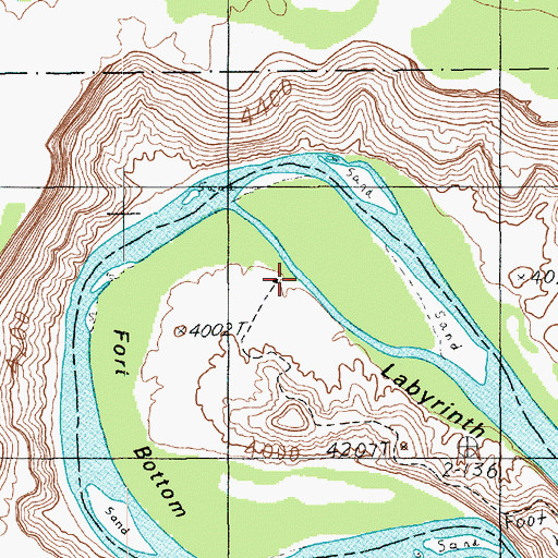 Topographic Map of Outlaw Cabin, UT