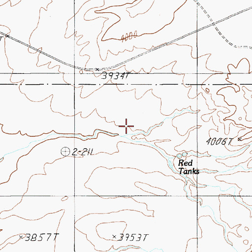 Topographic Map of Painted Hill RV Park, UT