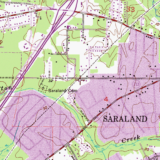 Topographic Map of Norton Avenue Assembly of God Church, AL