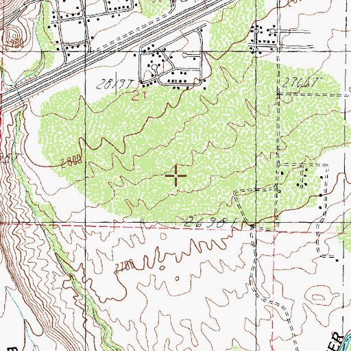 Topographic Map of Panorama Elementary School, UT