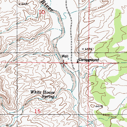 Topographic Map of Paria Ranger Station, UT