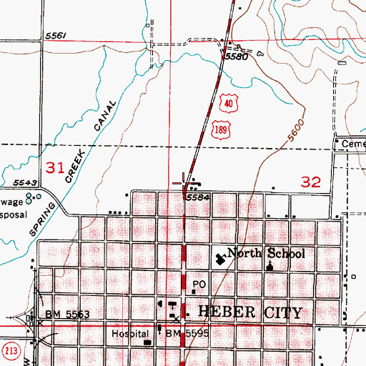 Topographic Map of Parkview Trailer Court, UT