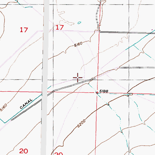 Topographic Map of Parowan Canyon Wash, UT