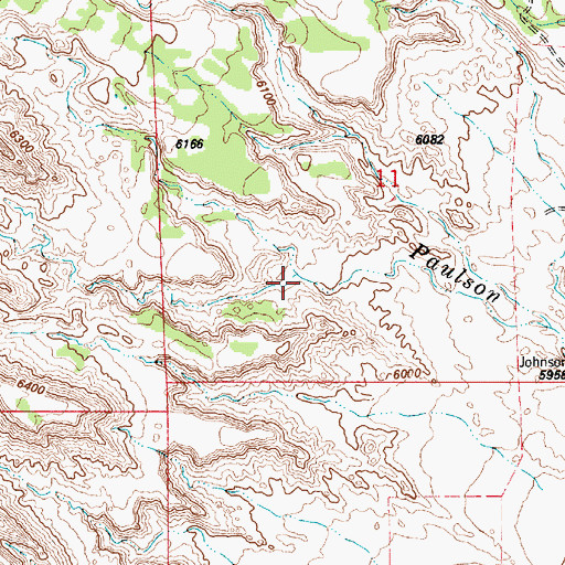 Topographic Map of Paulson Wash, UT