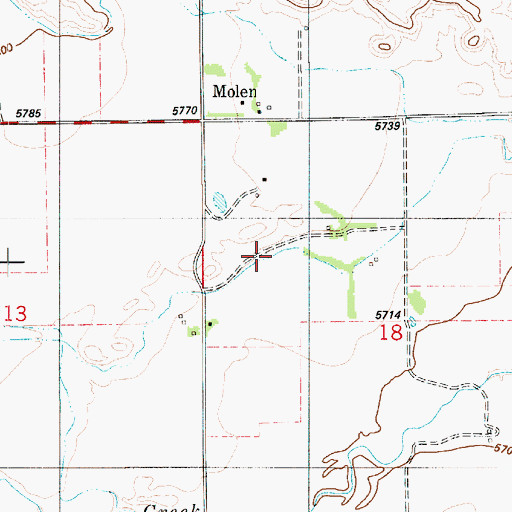 Topographic Map of Peterson Ditch, UT
