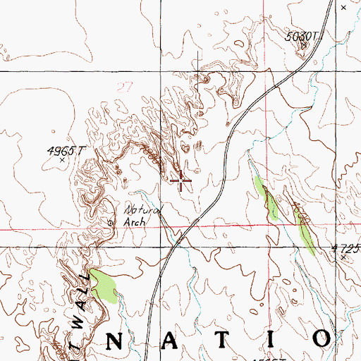 Topographic Map of The Phallus, UT