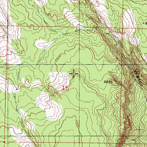 Topographic Map of Phelps School, UT