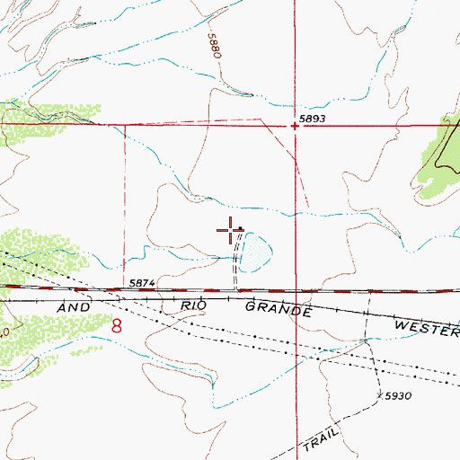 Topographic Map of Pierson Ranch (historical), UT