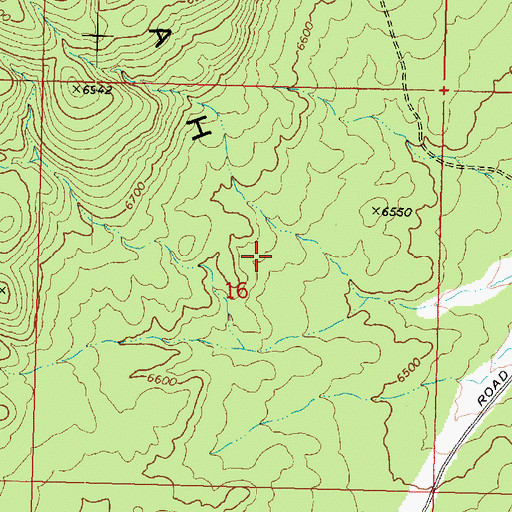 Topographic Map of Pinyon Juniper Study Area, UT