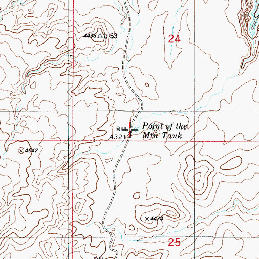 Topographic Map of Point of the Mountain Tank, UT