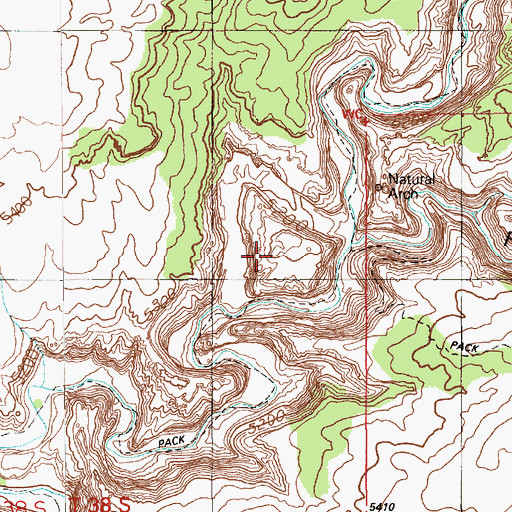Topographic Map of Pollys Island, UT