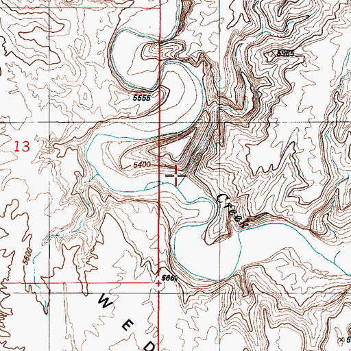 Topographic Map of Poncho Wash, UT
