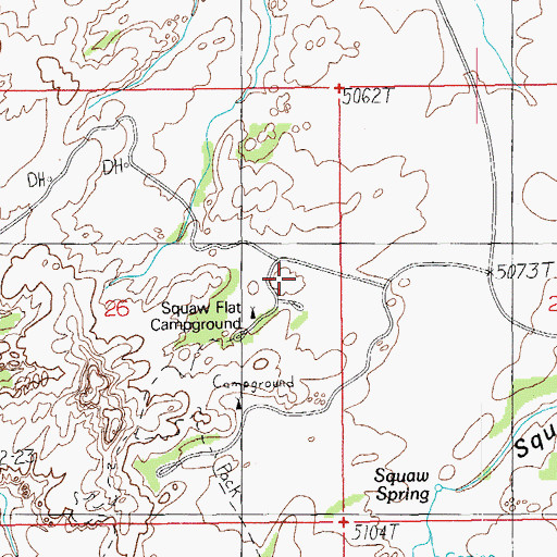Topographic Map of Pothole Point, UT