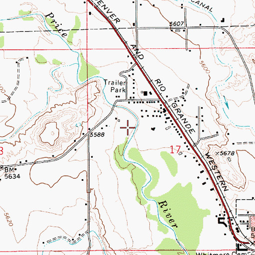 Topographic Map of Price Game Farm, UT
