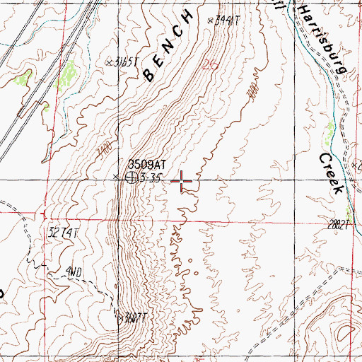 Topographic Map of Quail Creek State Park, UT