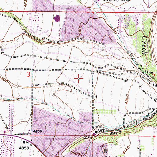 Topographic Map of Quail Hollow Elementary School, UT