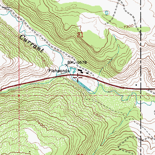 Topographic Map of Racetrack Campground, UT