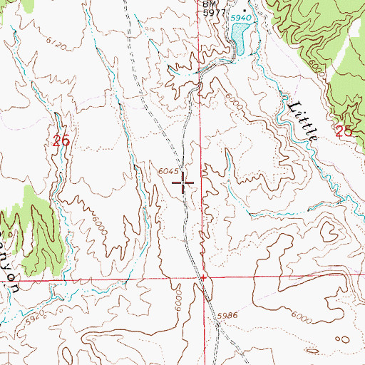Topographic Map of Red Fleet Campground, UT