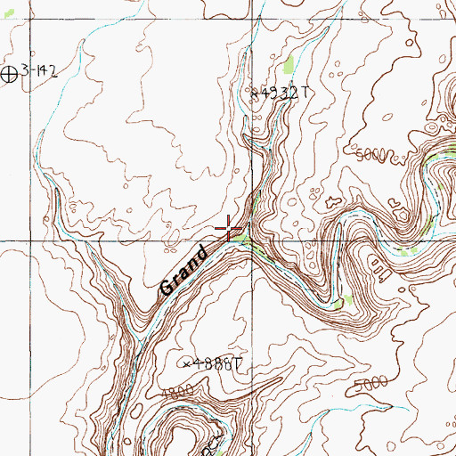Topographic Map of Redman Canyon, UT