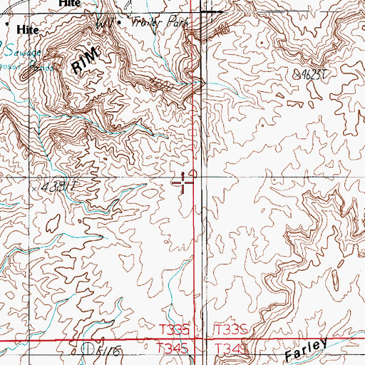 Topographic Map of Red Monument, UT