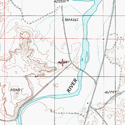 Topographic Map of Red Rock Campground, UT