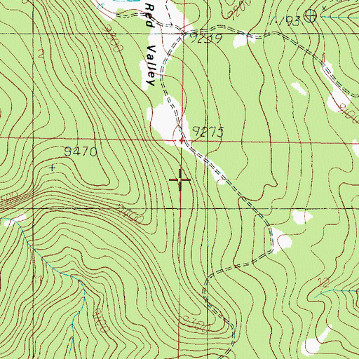 Topographic Map of Red Valley, UT
