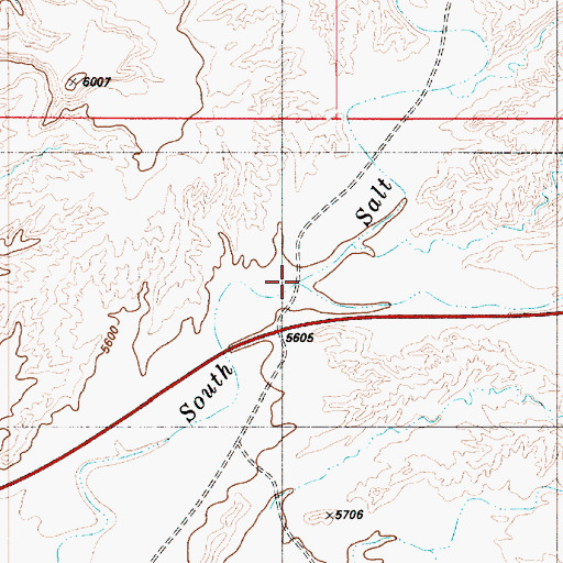 Topographic Map of Reed Wash, UT