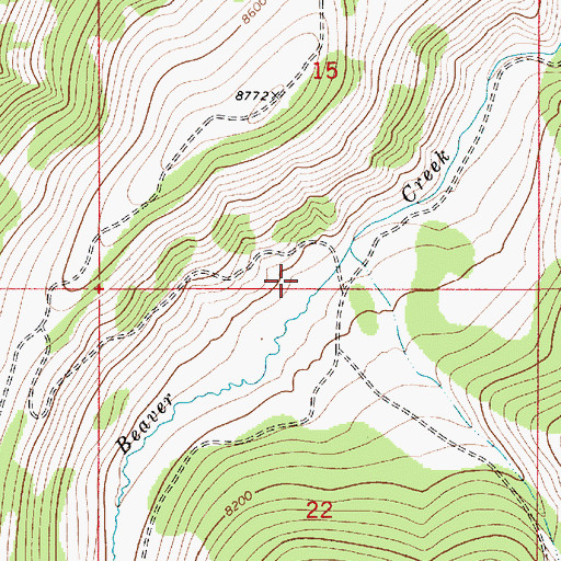 Topographic Map of Richards Ranch (historical), UT