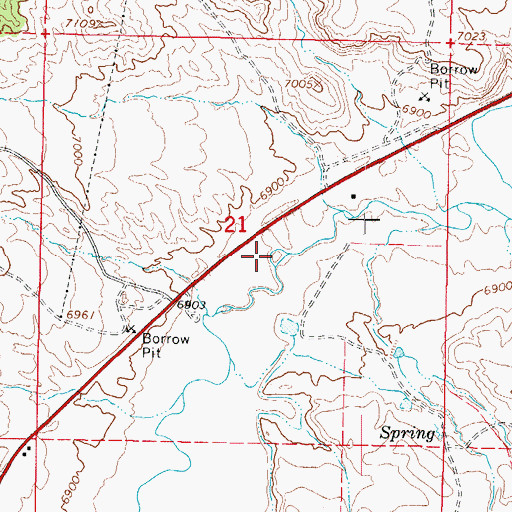 Topographic Map of Riverside Campground, UT