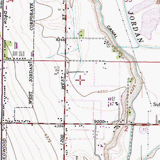Topographic Map of Riverside Elementary School, UT