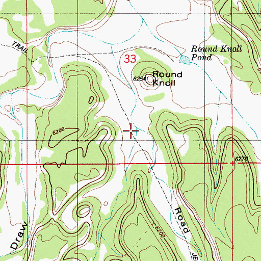 Topographic Map of Road Hollow, UT