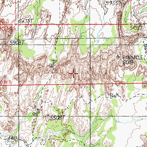 Topographic Map of S.O.B. Hill, UT