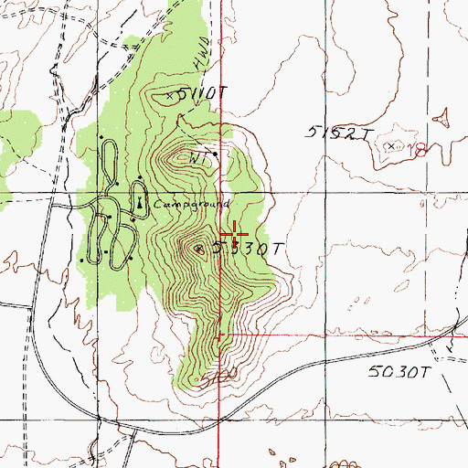 Topographic Map of Sahara Sand Dunes Heliport, UT