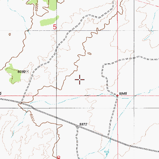 Topographic Map of Sand Bench Reservoir, UT