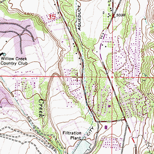 Topographic Map of Sandy Heliport, UT