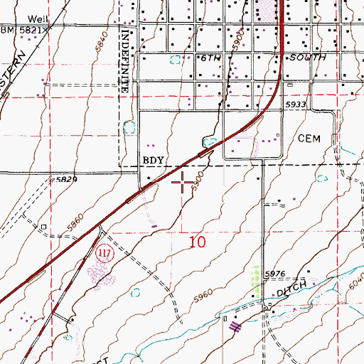 Topographic Map of Sanpete Valley Hospital, UT