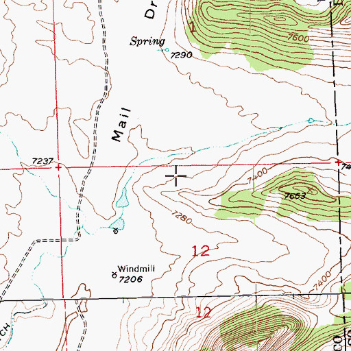 Topographic Map of Sears Canyon Wildlife Management Area, UT