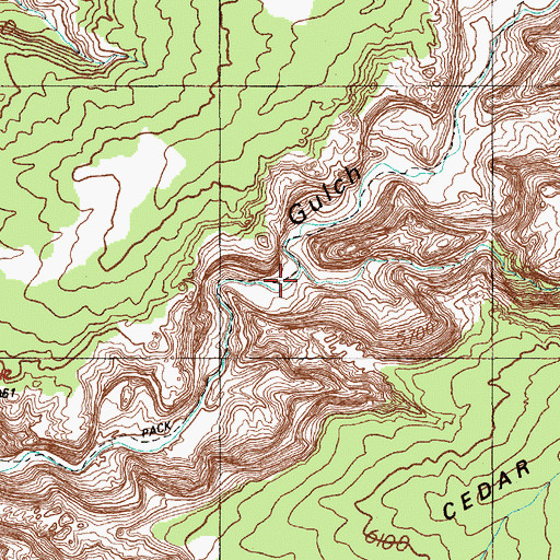 Topographic Map of Sheiks Canyon, UT