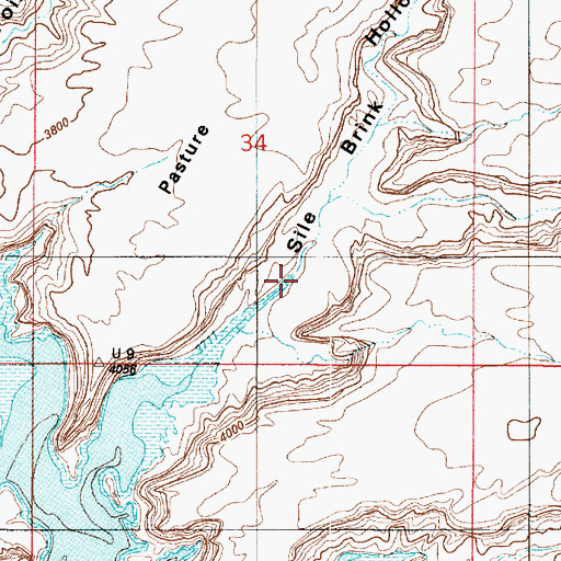 Topographic Map of Sile Brink Hollow, UT