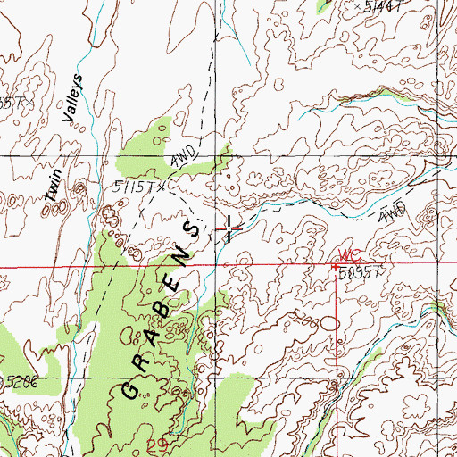 Topographic Map of Silver Stairs, UT
