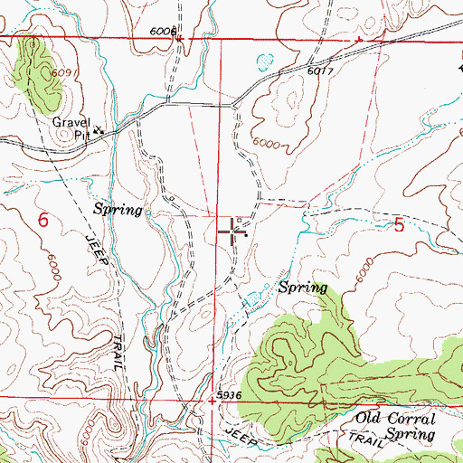 Topographic Map of Skutumpah Ranch, UT