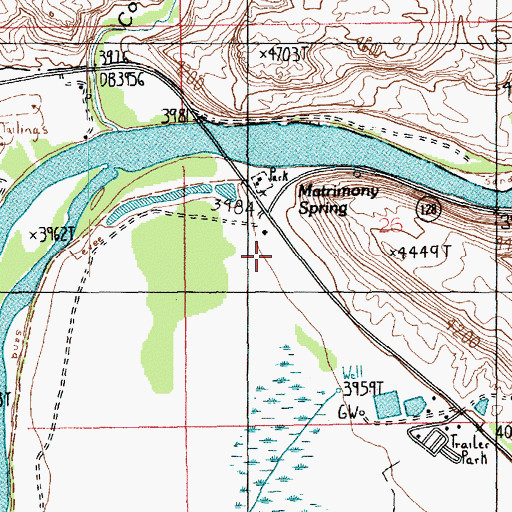 Topographic Map of Slickrock Country Camp, UT